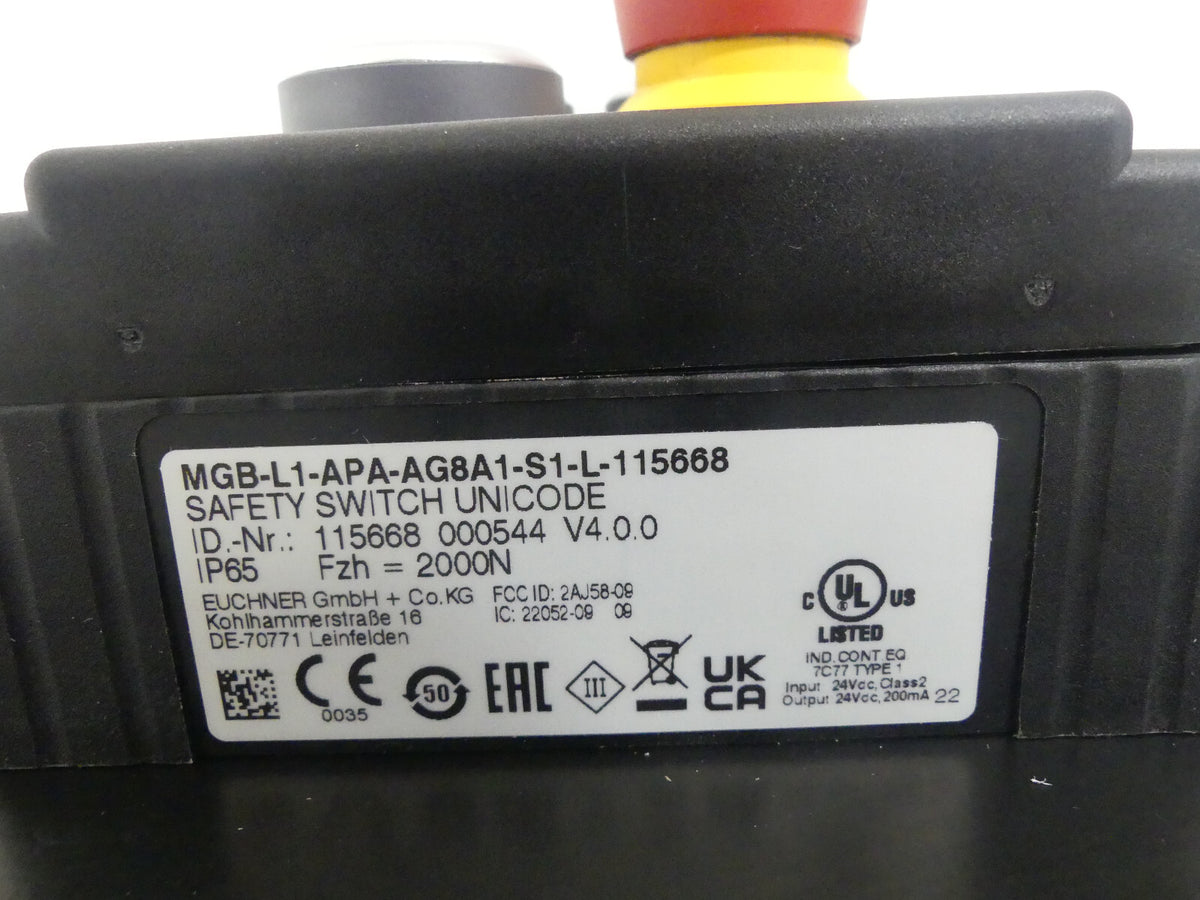 Euchner MGB-L1-APA-AG8A1-S1-L-115668