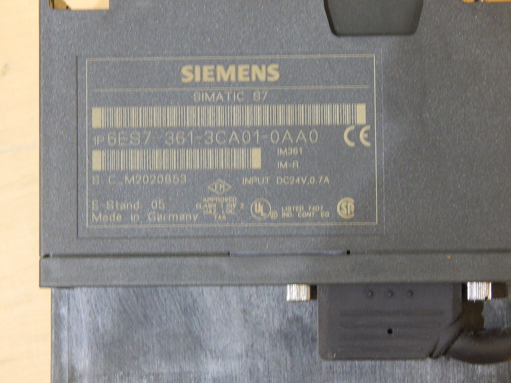 Siemens 6ES7361-3CA01-0AA0 //  6ES7 361-3CA01-0AA0  Used