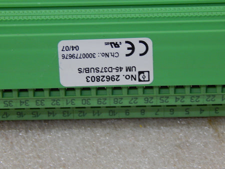 Phoenix Contact UM45-D37SUB/S Ord.No:2962803  Neuwertig 