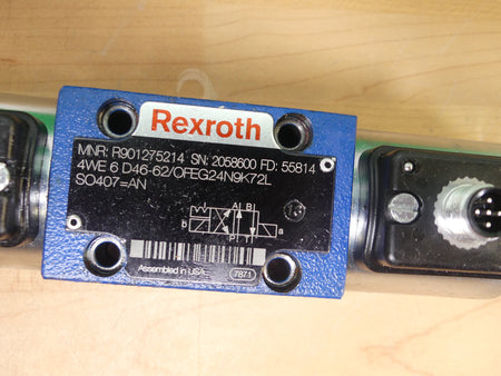 Rexroth R901235381 Wegeventil 4WE 6 D46-62/OFEG24N9K72L SO407=AN
