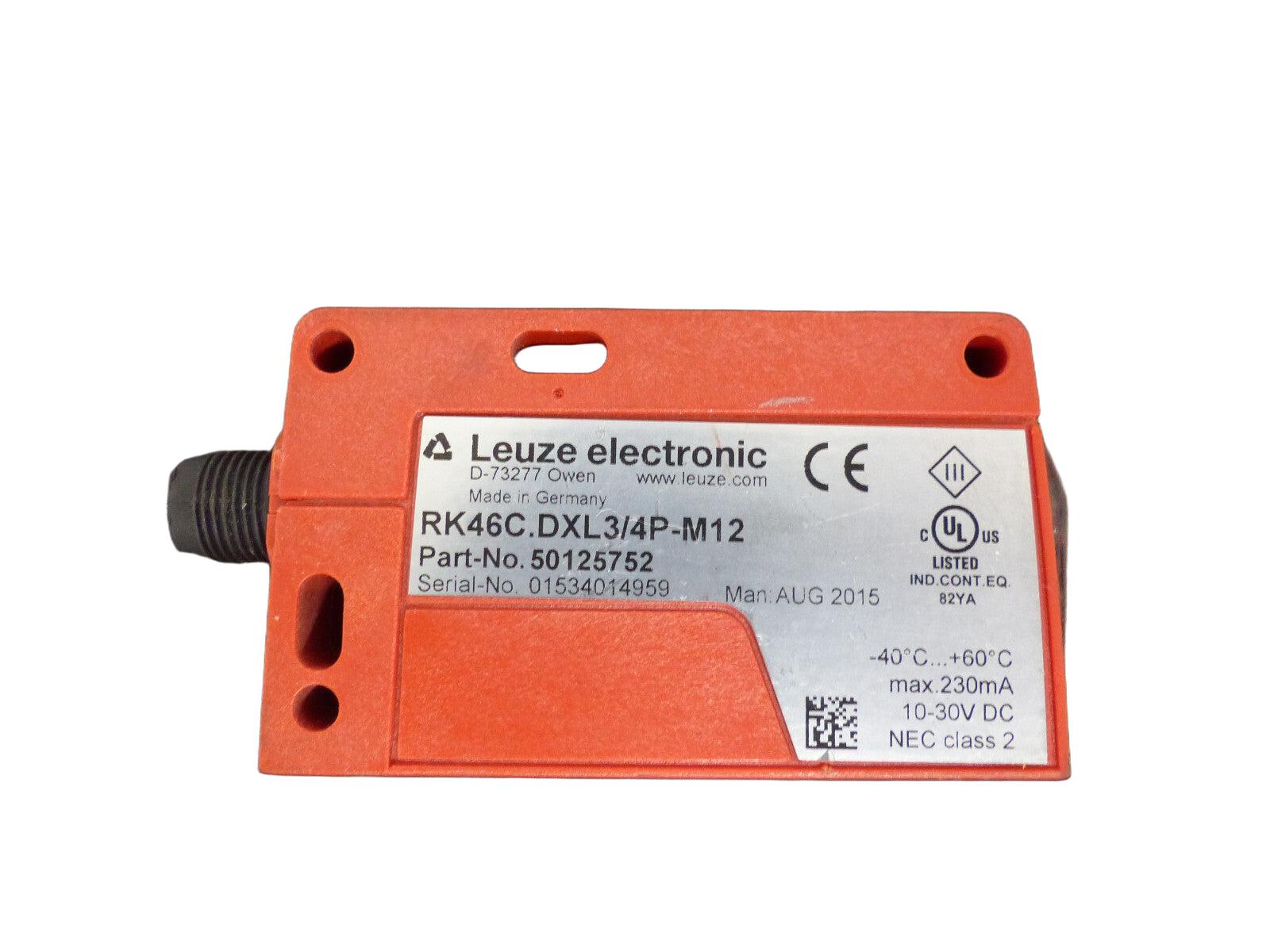 LEUZE ELECTRONIC RK46C.DXL3/4P-M12
