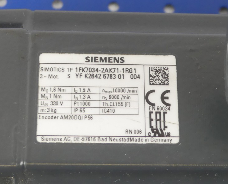 SIEMENS 1FK7034-2AK71-1RG1