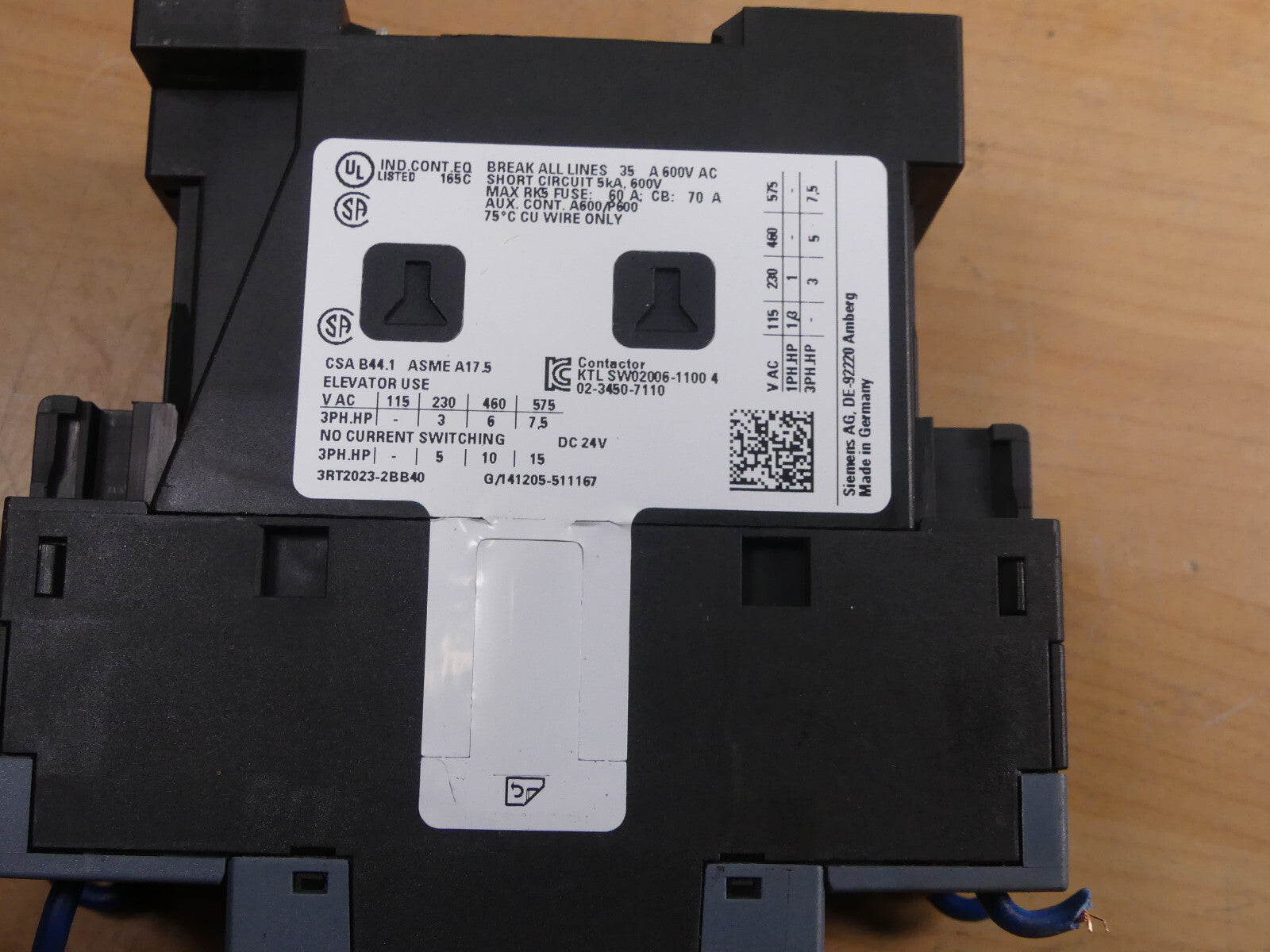 Siemens SIRIUS 3RT2023-2BB40