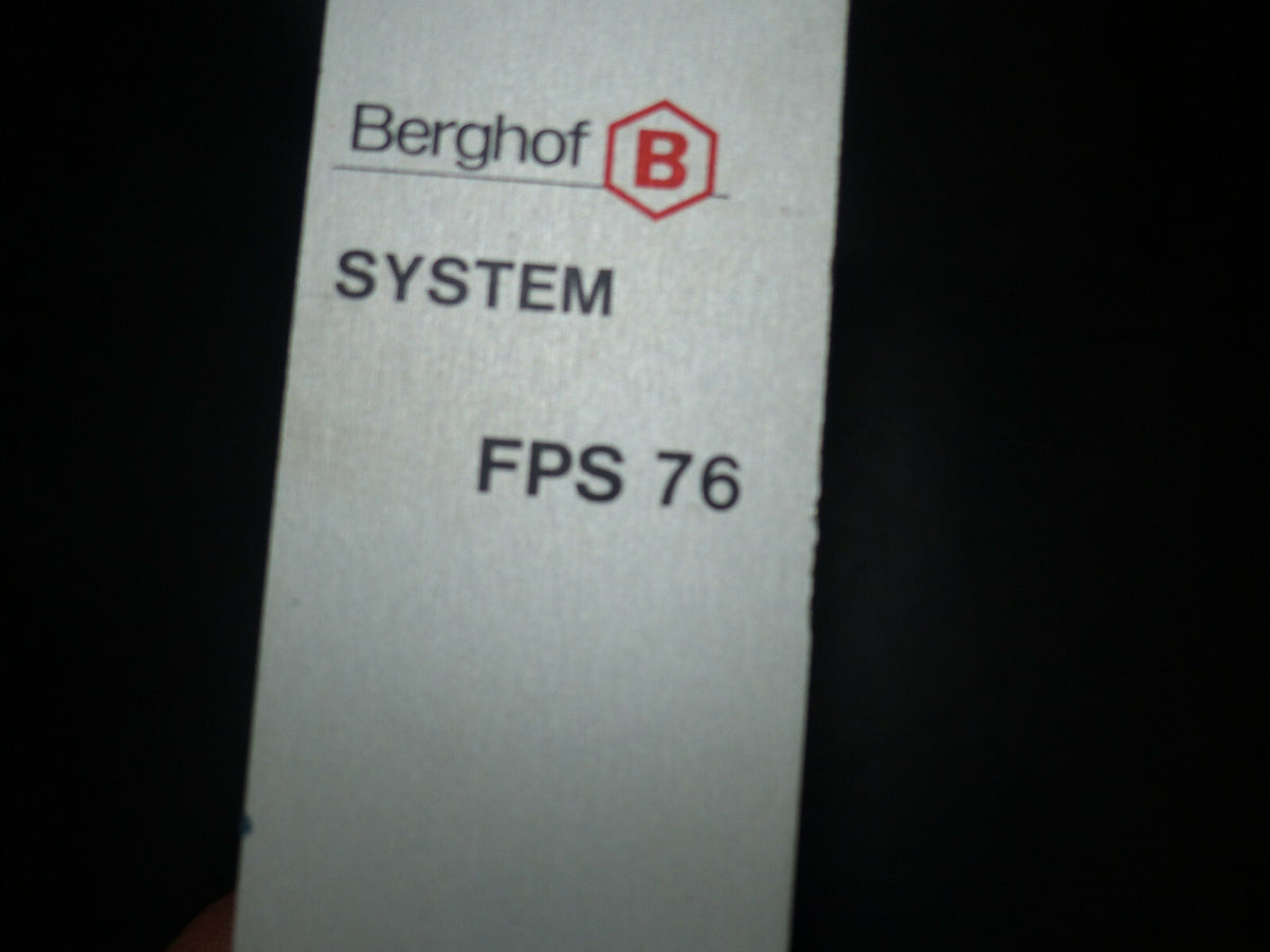 Berghof System FPS 76 Schältregler