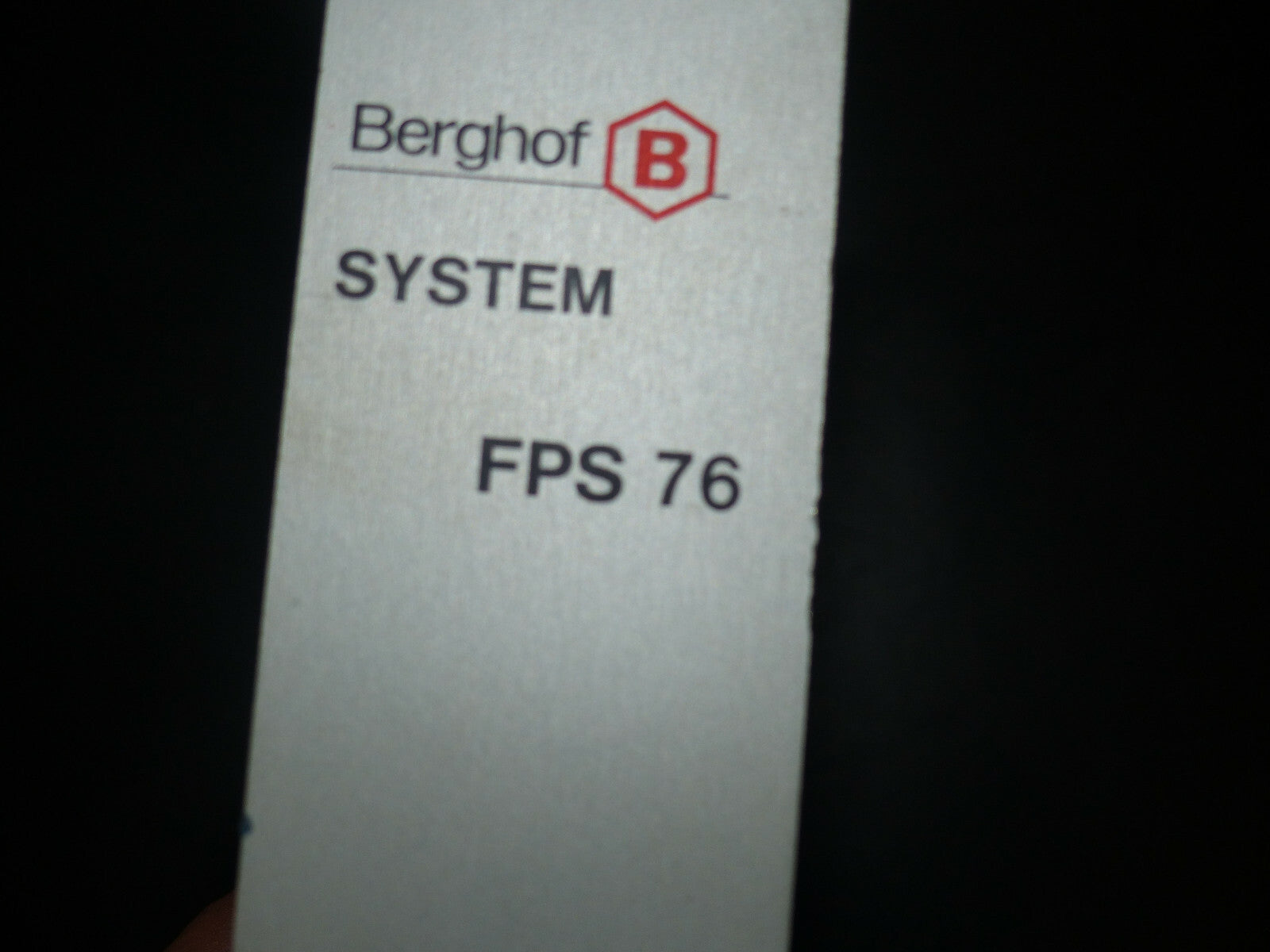 Berghof System FPS 76 Schältregler