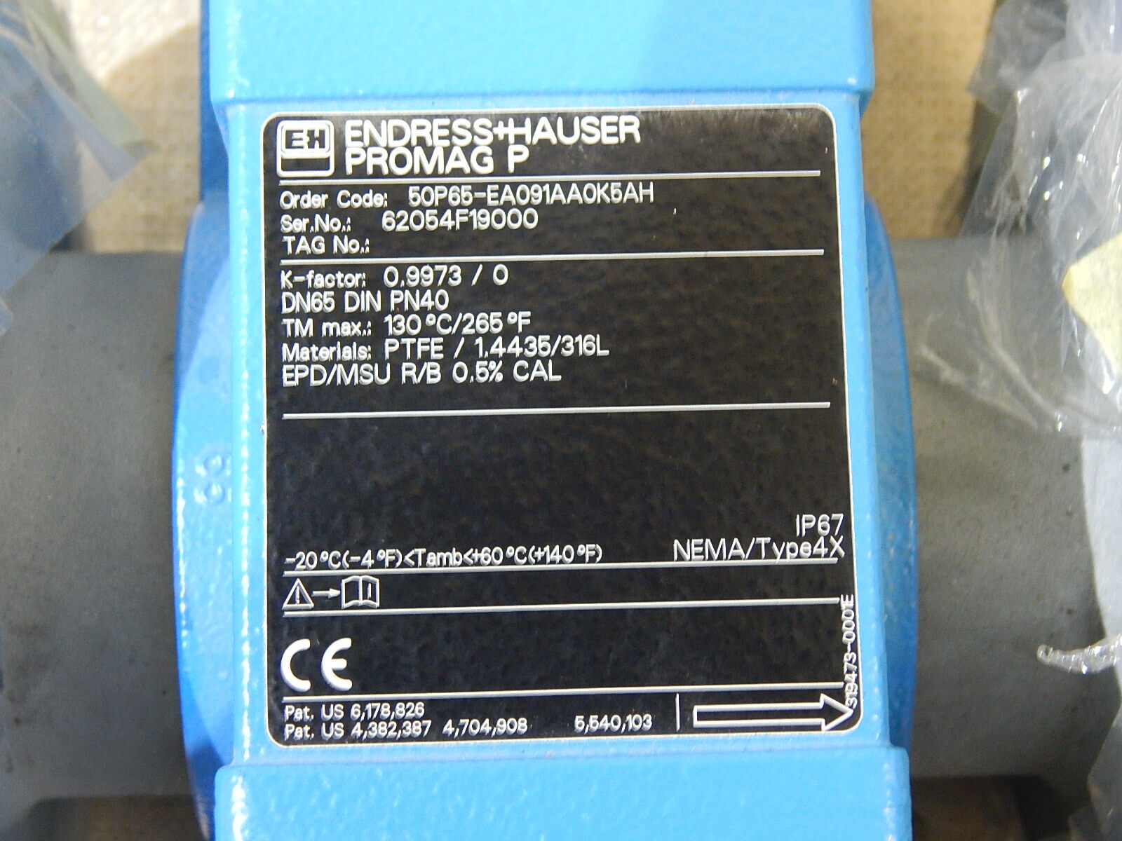 Endress+Hauser PROMAG P  50P50-EA091AA0K5AH  flow meter  unused