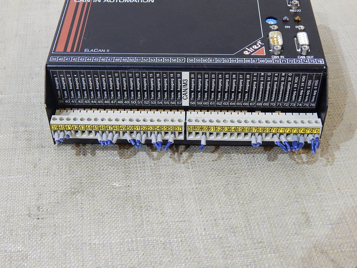 Elrest ELACAN II Automationssystem 1060300  CAN/M3/FLASH/80515/V1.23 Used       