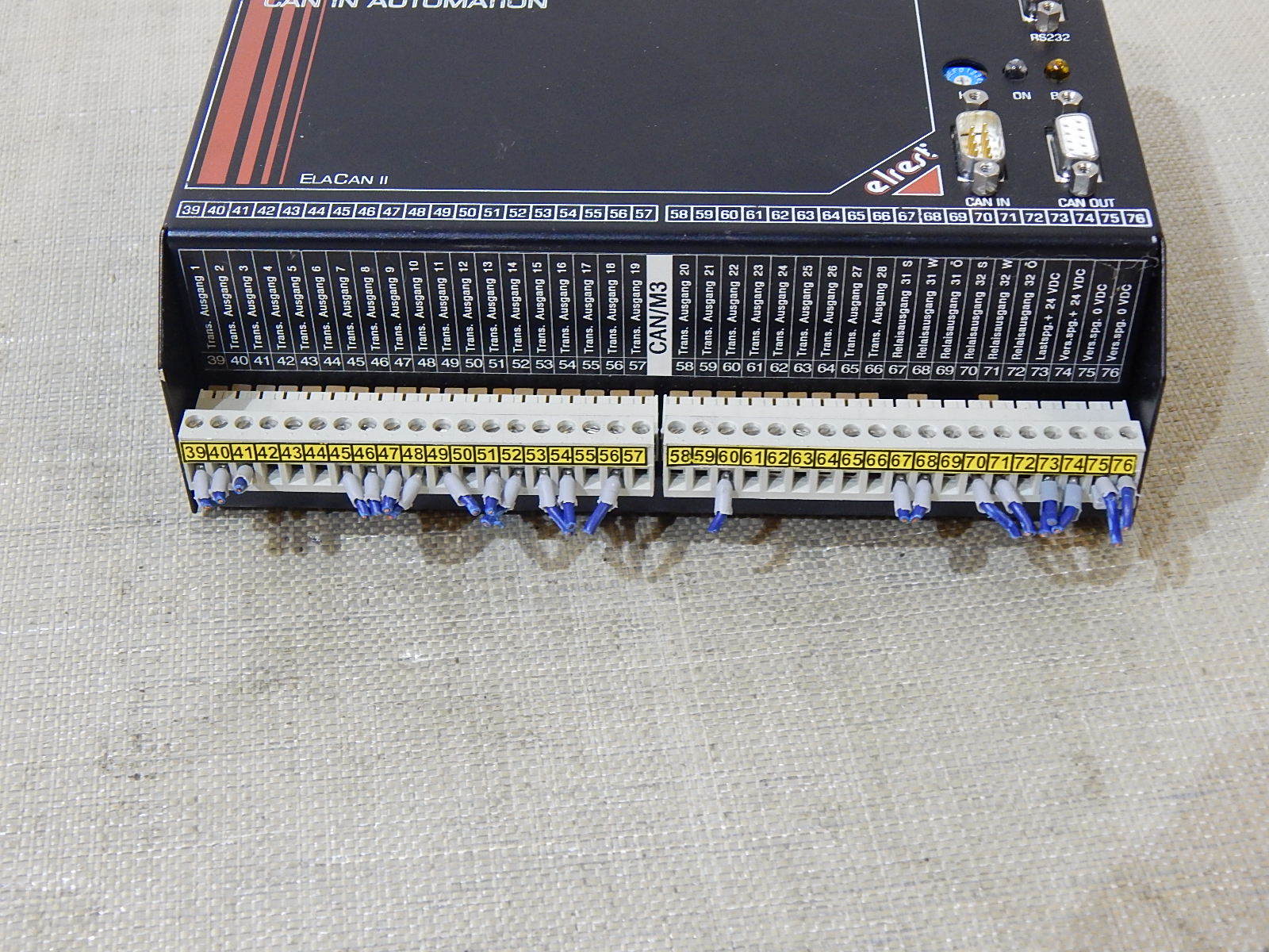 Elrest ELACAN II Automationssystem 1060300  CAN/M3/FLASH/80515/V1.23 Used       
