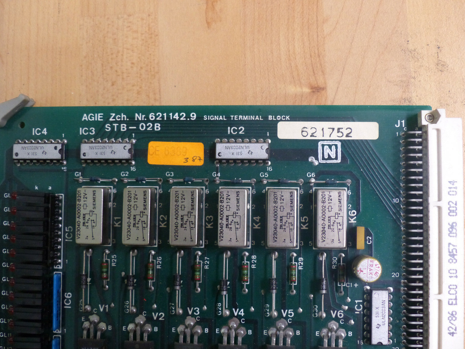 AGIE ZCH. Nr. 621142.9 stb-02 B singnal terminal block 