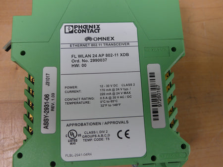 Phoenix Contact Access Point FL WLAN 24 AP 802-11 XDB  2990037