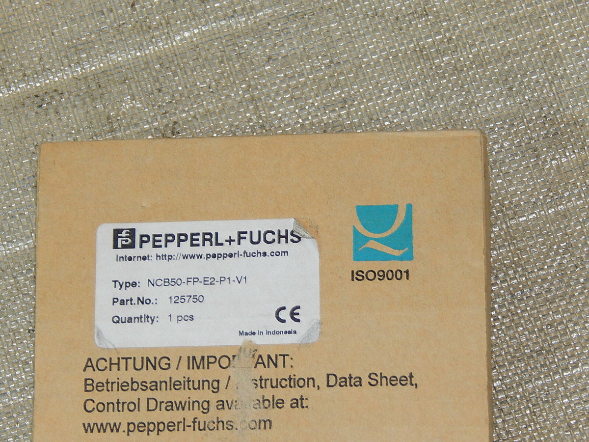 Pepperl+Fuchs NCB50-FP-E2-P1-V1, 10-60VDC  New