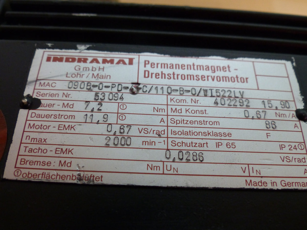 indramat mac90b-0-pd-3-c/110-b-0/ei522lv used s.Bilder