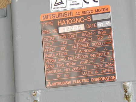  Mitsubishi HA103NC-S  DMC 170V 