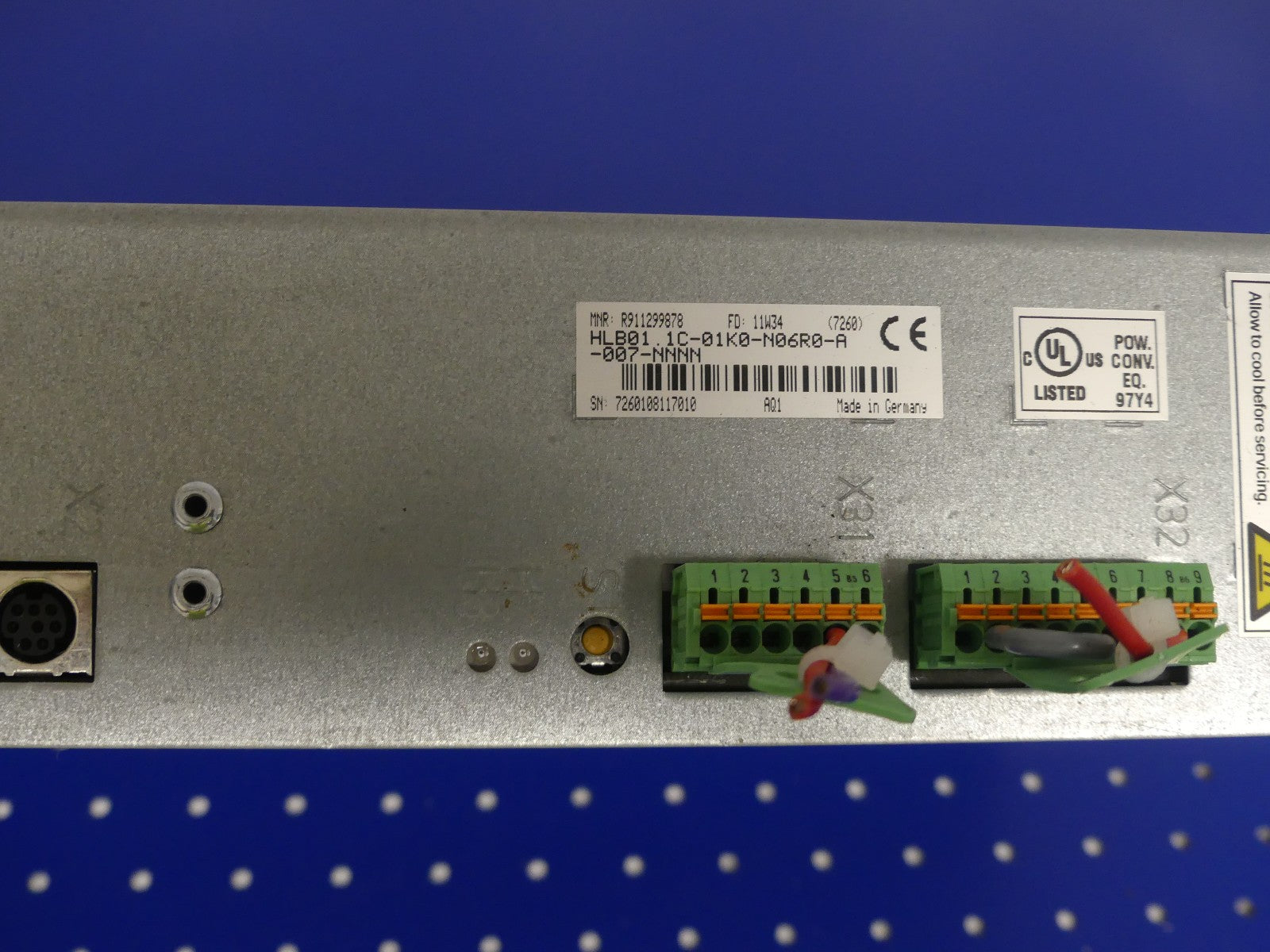  Rexroth IndraDrive  HLB01.1C-01K0-N06R0-A-007-NNNN  Used