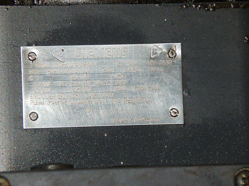  Siemens  3~Motor  1PH6101-4NF40-Z  used