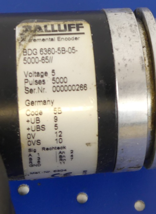 BALLUFF BDG 6360-5B-05-5000-65 