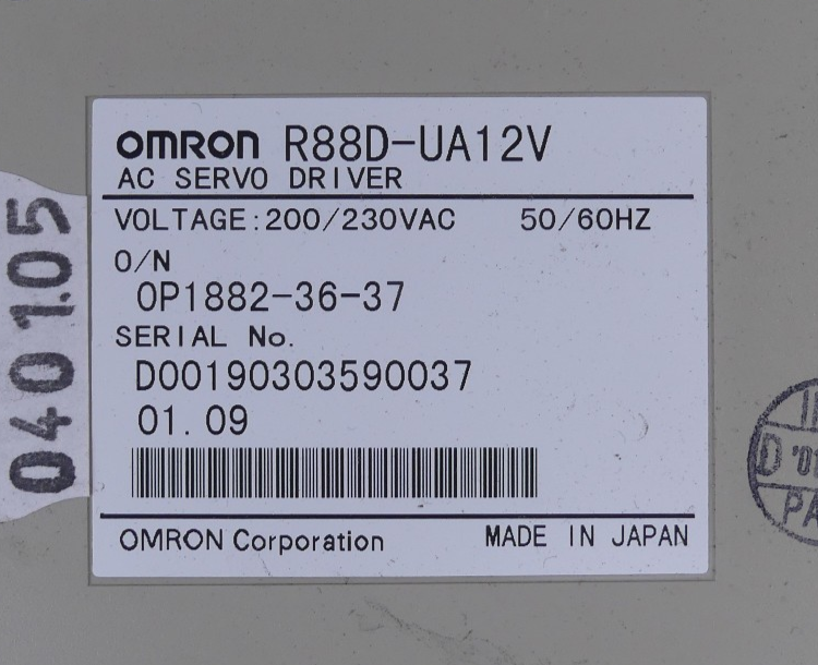 Omron R88D-UA12V AC Servo Driver