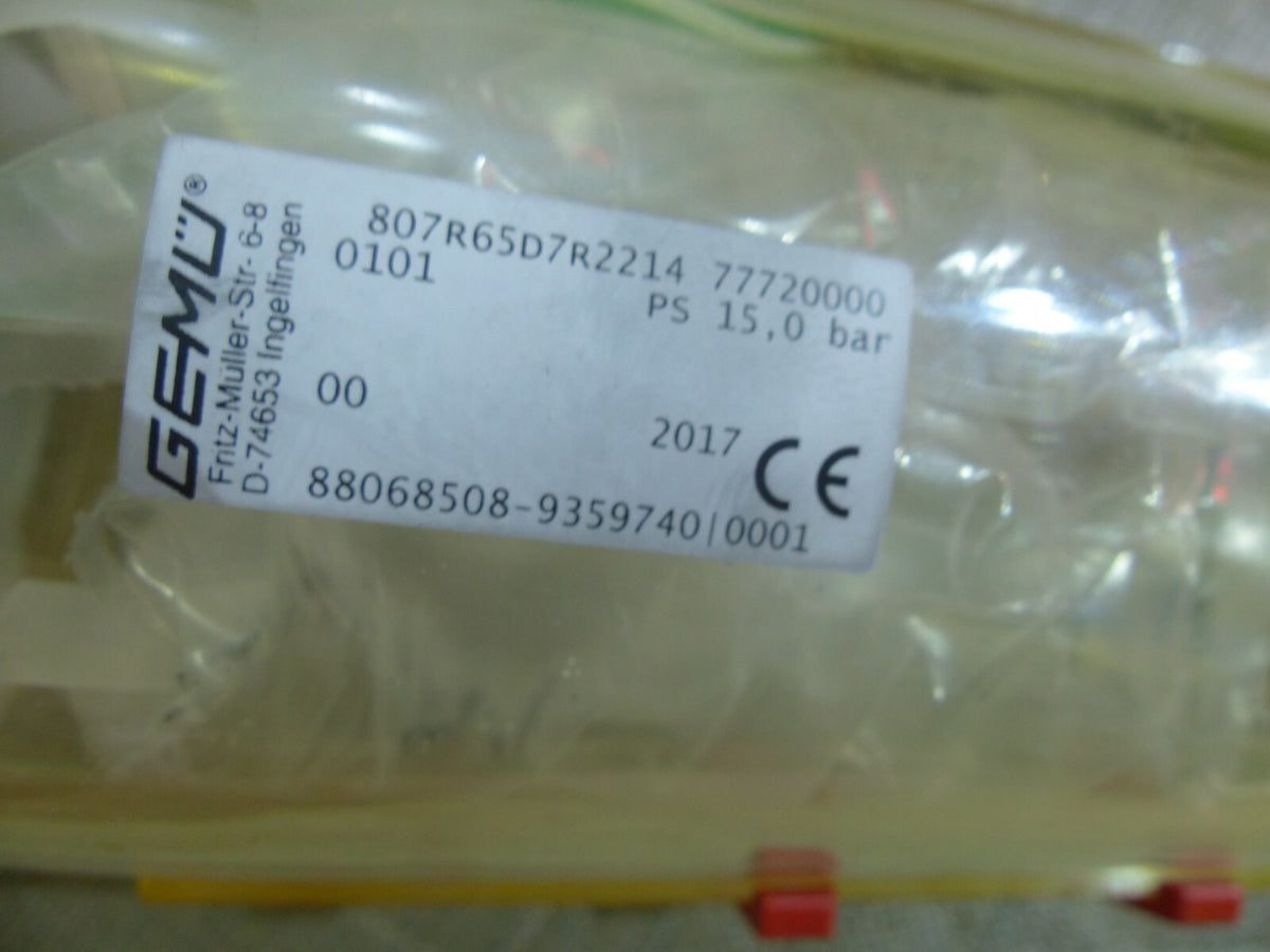  GEMÜ Schwebekörper Durchflussmesser 807R65D7R2214 777200000101