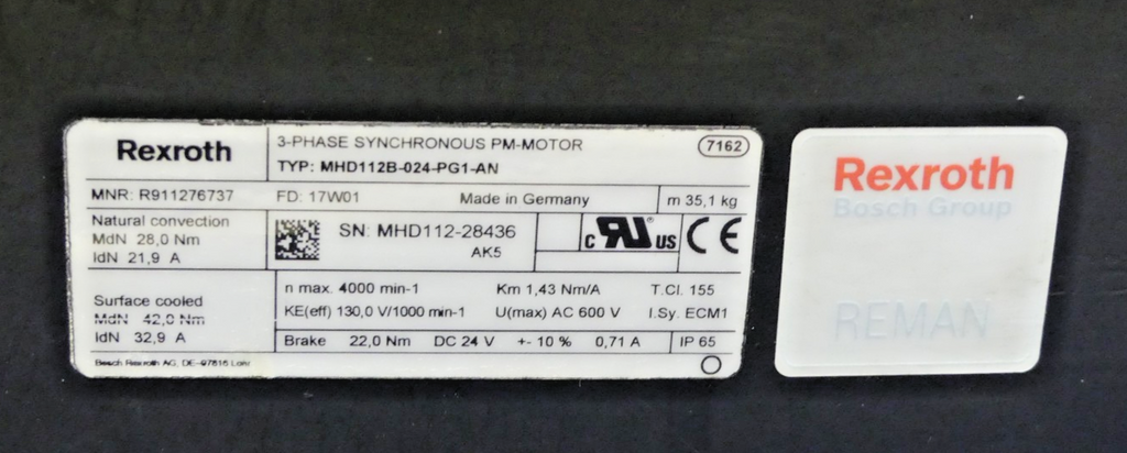 REXROTH MHD112B-024-PG1-AN