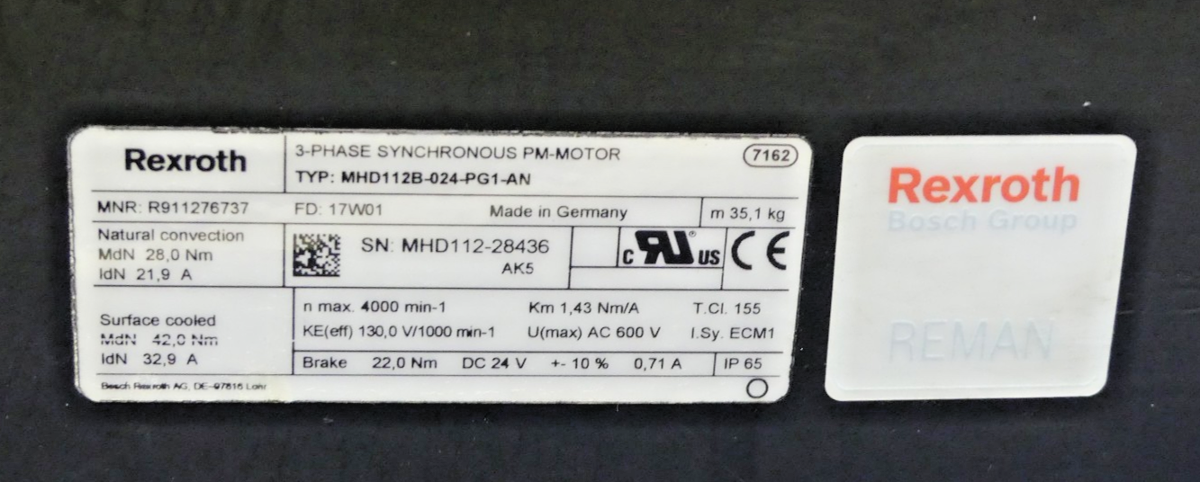 REXROTH MHD112B-024-PG1-AN