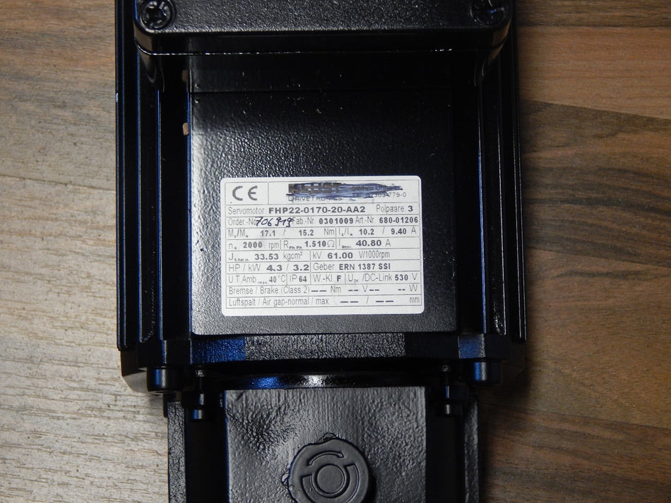 STROMAG  FHP22-0170-20-AA2  SERVOMOTOR