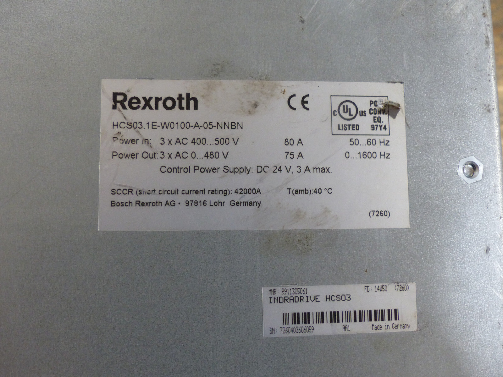 rexroth hcs03.1e-w0100-a-05-nnbn +csb02.1a-et-ec-nn-l3-nn-nn-fw onhe deckel s.b
