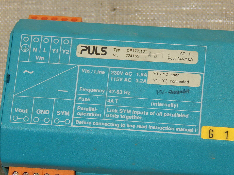  PULS Power Supply DP177.101 //  DP177101 used