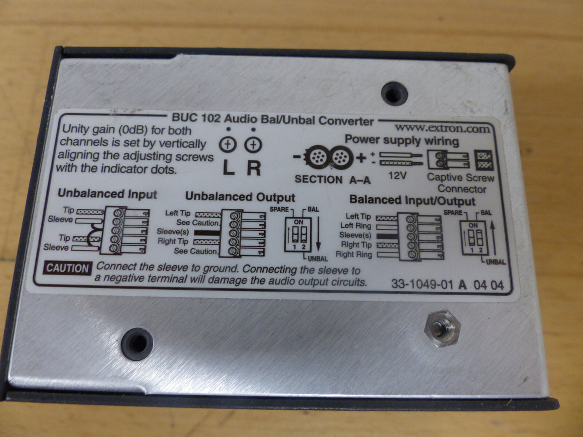 VERSA TOOLS EXTRON BUC 102