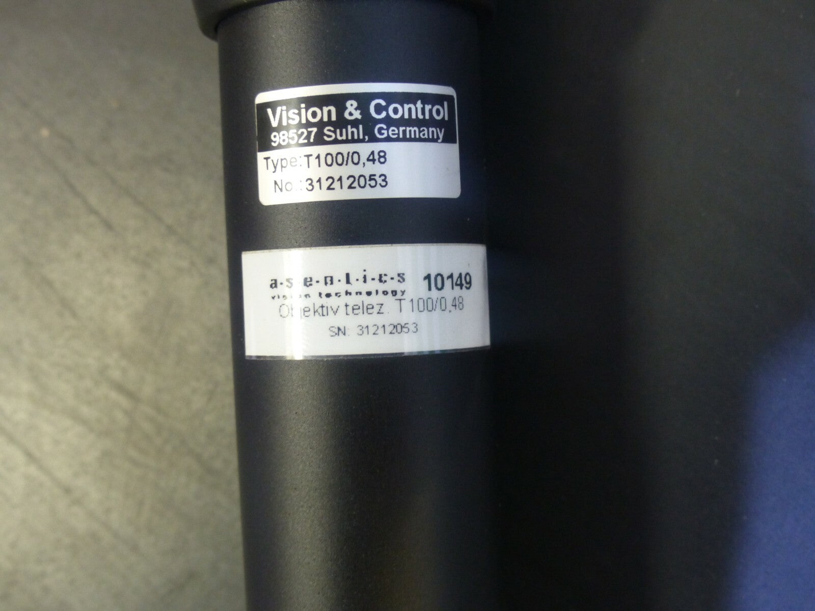 Asentics GI-1600-M-A + Objektiv T100/0,48