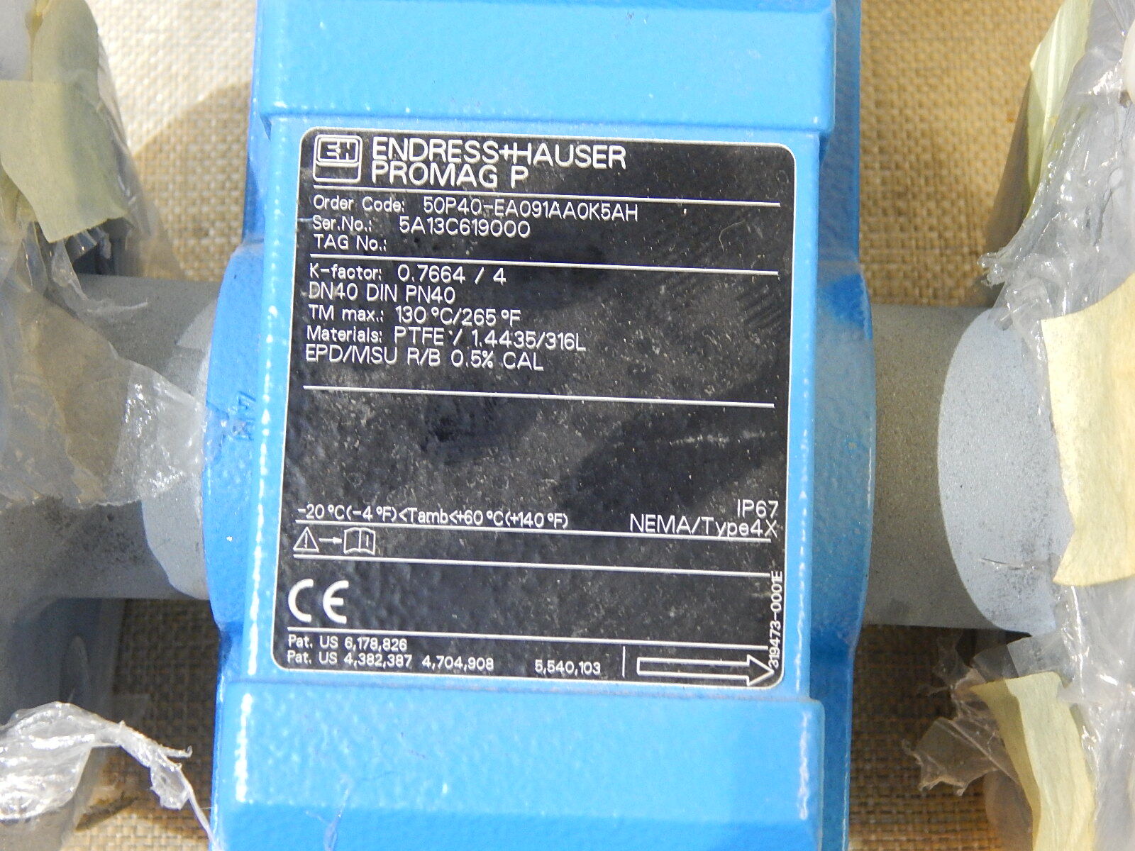 Endress+Hauser PROMAG P  50P40-EA091AA0K5AH  flow meter  unused