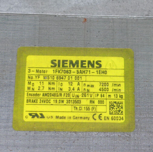 SIEMENS 1FK7063-5AH71-1EH0