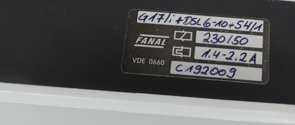 FANAL G17/i+DLS6-10+S4/1  C192009