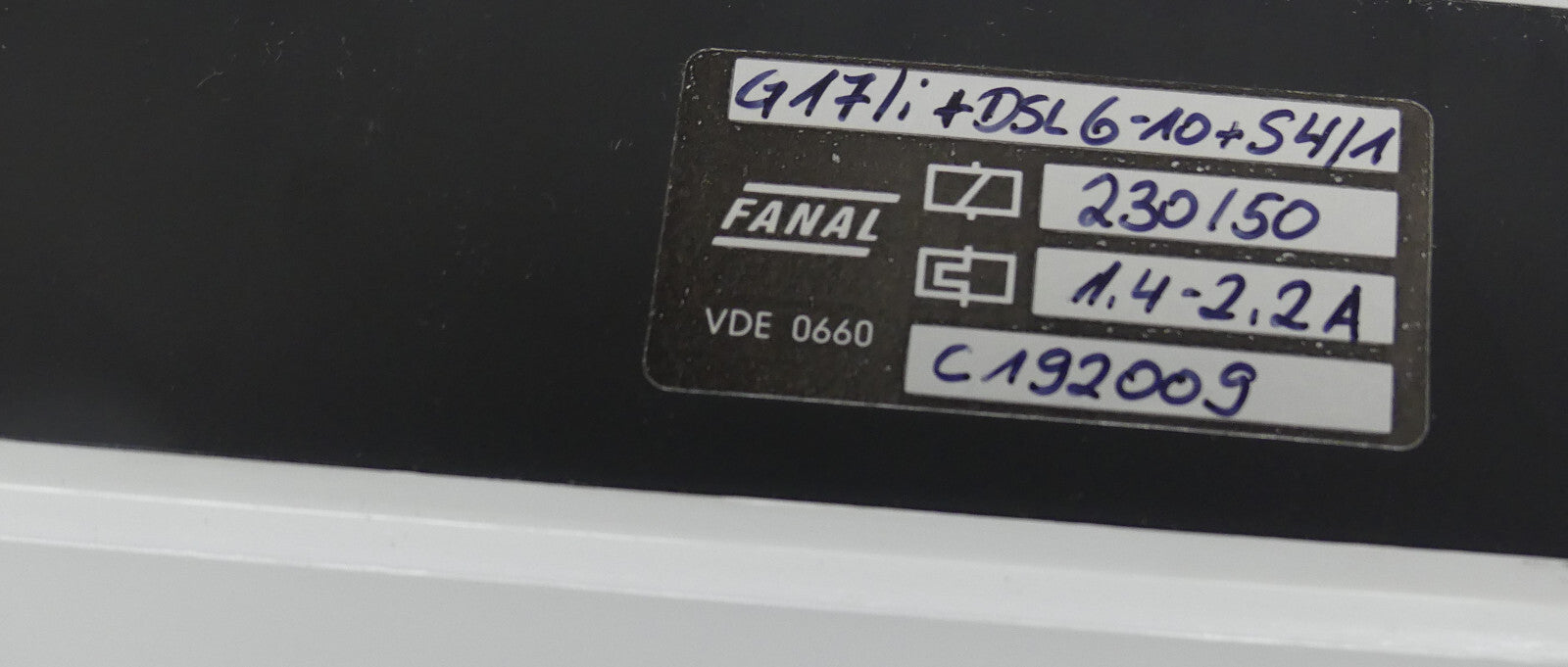 FANAL G17/i+DLS6-10+S4/1  C192009