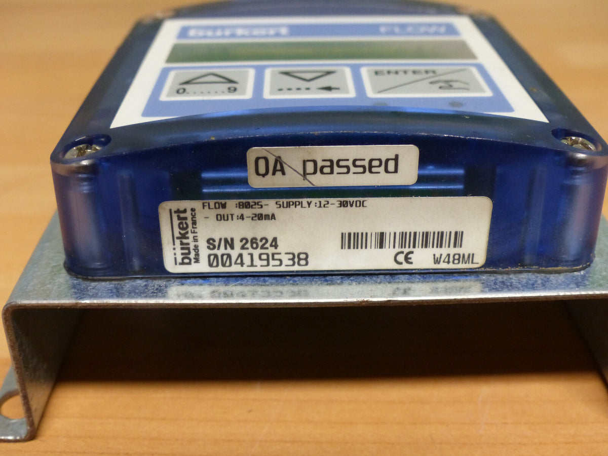burkert flow :8025-supply:12-30vdc-out:4-20ma used