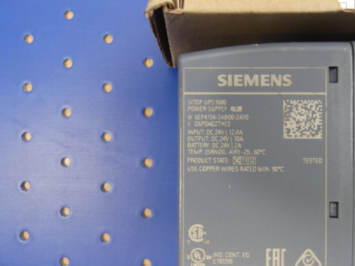 Siemens SITOP UPS1600 6EP4134-3AB00-2AY0