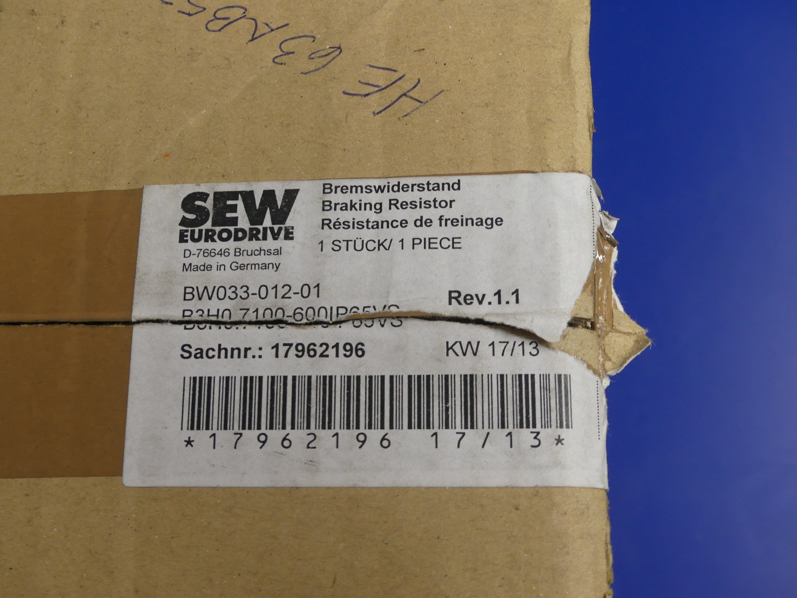 SEW Eurodrive BW033-012-01 17962196