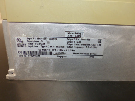 BLEMO ER2 CC OR J:10A MAX 2:2KW Frequency Inverter ohne deckel s.Bilder