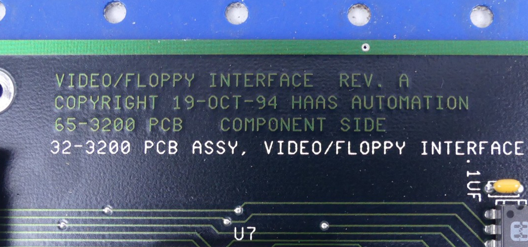 HAAS PCB Assy Video/Floppy Interface Board 32-3200 neuwertig