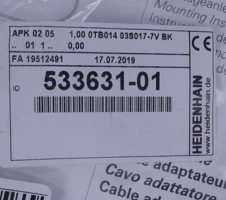 Heidenhain Adapterkabel 533631-01
