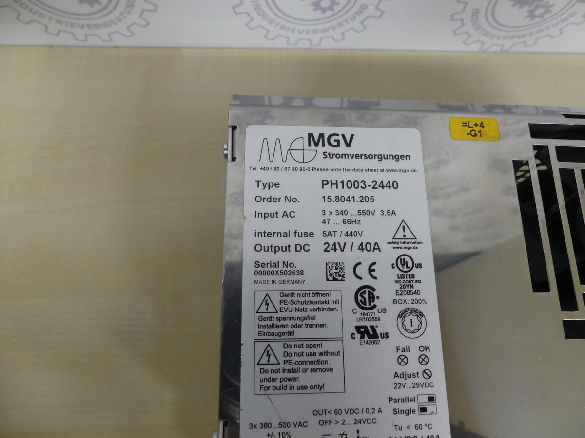 MGV Stromversorgungen PH1003-2440