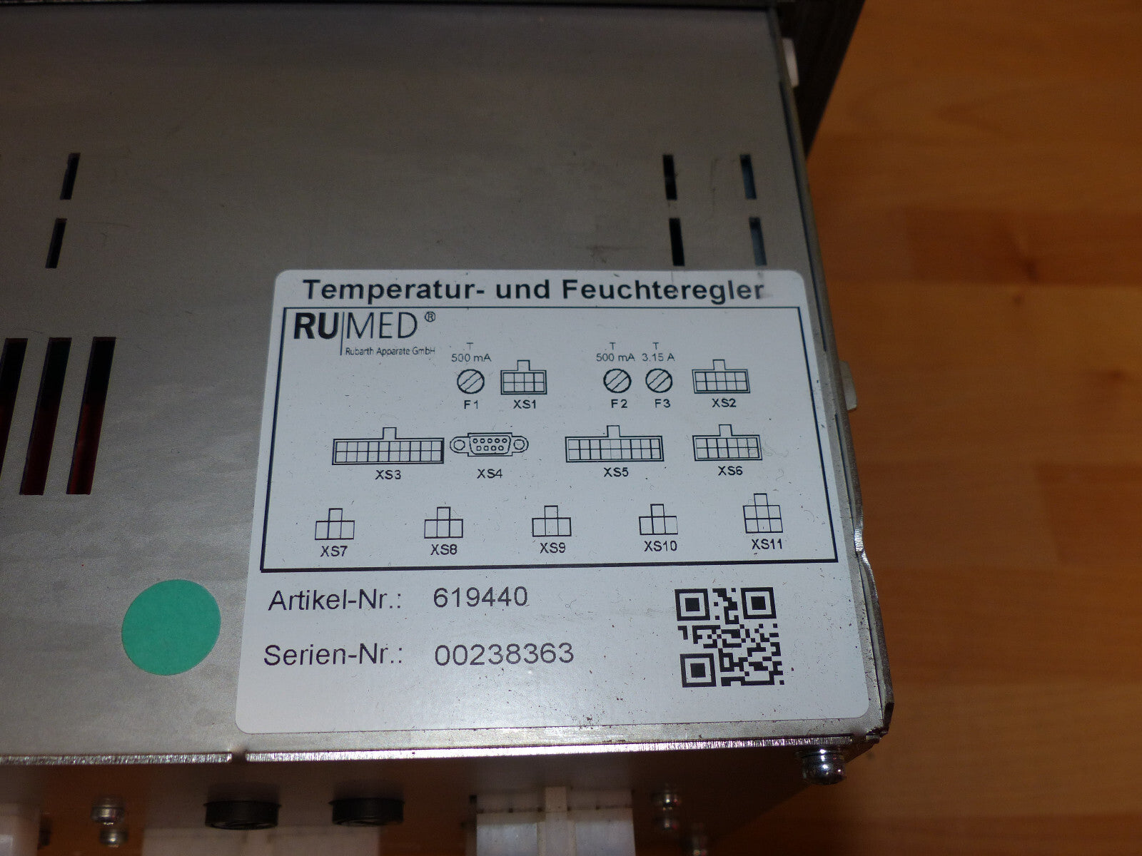 rubarth apparate temperatur-und feuchteregler serien-nr:00238363  s.Bilder