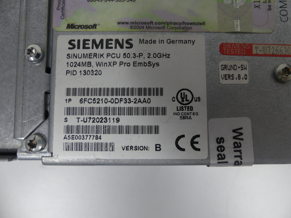 Siemens 6FC5210-0DF33-2AA0