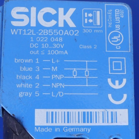 Sick Reflexions-Lichttaster WT12L-2B550A02  1 022 048
