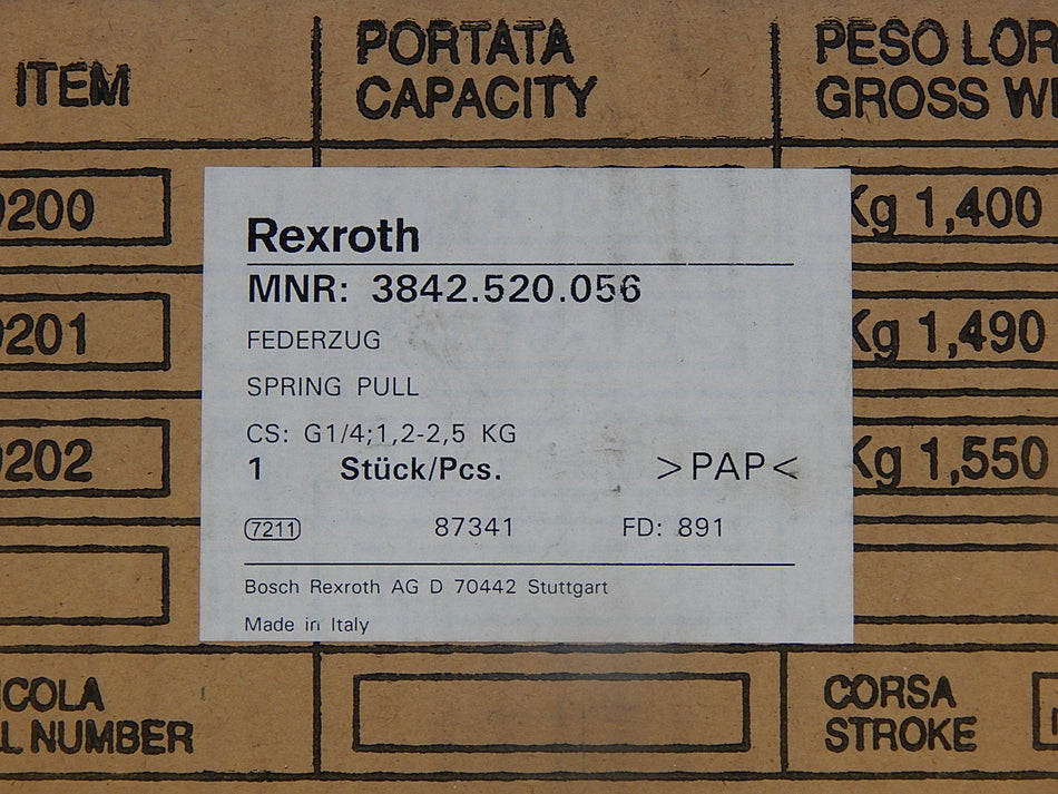 Bosch Rexroth Federzug  3842.520.056   1.2--2.5 Kg  Unbenutzt