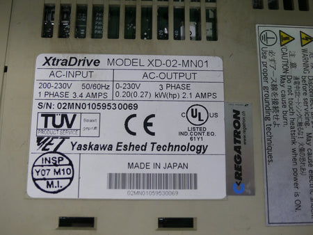 Yaskawa XtraDrive XD-02-MN01