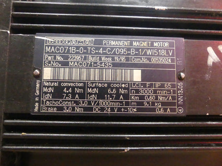 Indramat MAC071B-0-TS-4-C/095-B-1/WI518LV