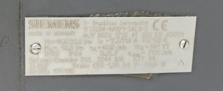SIEMENS 1FT6084-8AH71-3AL0-Z