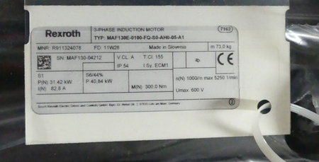 REXROTH   MAF130E-0100-FQ-S0-AH0-05-A1