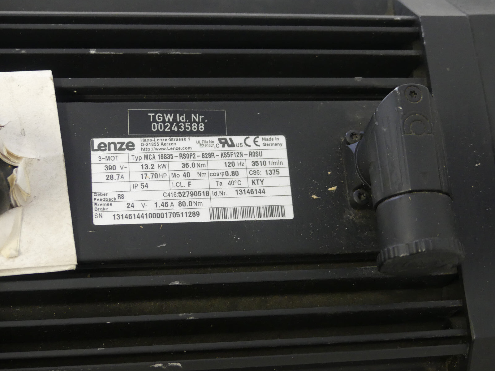 Lenze MCA 19S35-RS0P2-B28R-KS5F12N-R0SU