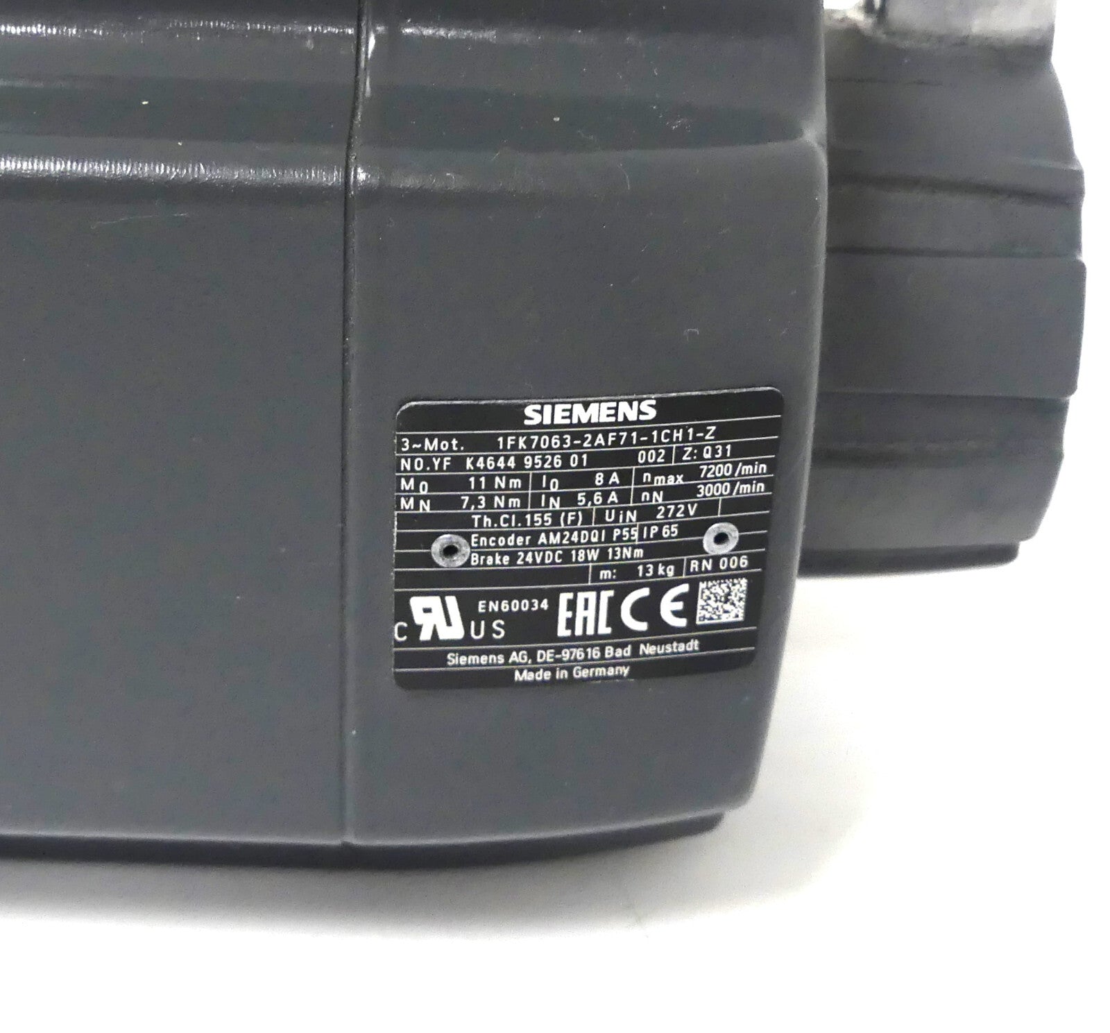 Siemens 1FK7063-2AF71-1CH1-Z